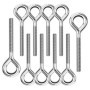 Boulons à œil M8 en Acier Inoxydable 304 - Lot de 10 Pièces pour Fixation et Suspension