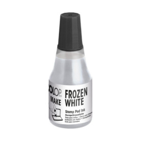 Recharge d'encre COLOP pour tampon MAKE - 25 ml - Blanc givré