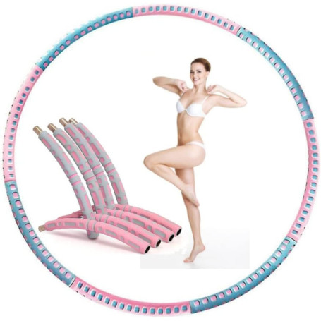 Hula Hoop Fitness Amovible en Mousse EVA pour Adultes et Enfants