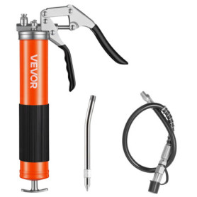 Pistolet à Graisse Manuel VEVOR 551 Bar - 0,4 L avec Tuyau Flexible et Buses
