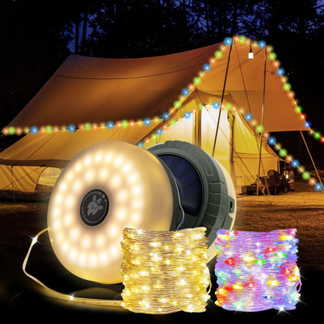 Guirlande Lumineuse Solaire 10m avec Télécommande - Mcbazel