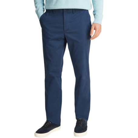 Chino Satin Straight Fit Tommy Hilfiger pour Homme - Bleu Aegean Sea