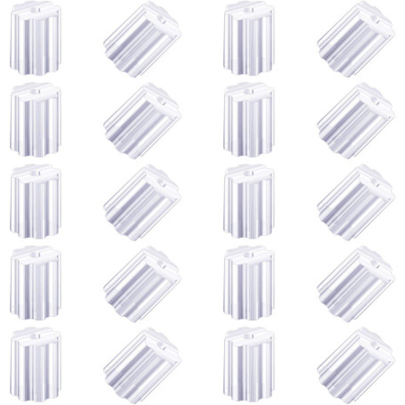 Outus 500 Boucles d'Oreilles de Sécurité Transparentes pour Hameçons