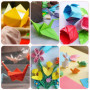 400 Feuilles de Papier Origami Multicolores 15x15cm - Idéal pour Bricolage et Arts Créatifs