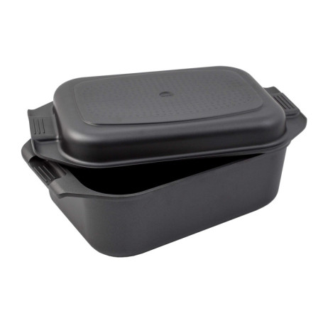 Cocotte Induction en Fonte d'Aluminium 2en1 avec Couvercle - 8,7L