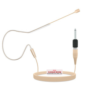 Microphone Omnidirectionnel Pyle Pro avec Serre-Tête et Bonnette Beige