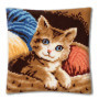 Kit de Broderie Vervaco - Coussin Décoratif Chat 40x40 cm