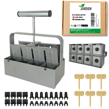 Presse-mottes Manuel JARDEN pour Semis Professionnel - Outil en Acier Inoxydable