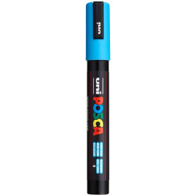 Marqueur Posca PC5M Bleu Clair - Pointe Conique Moyenne 1,8-2,5mm