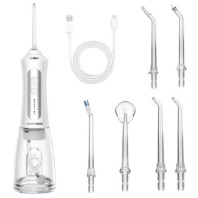 Irrigateur Bucco-Dentaire Électrique Barberboss avec 5 Modes et Embouts Interchangeables