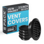 Lot de 5 grilles d'aération rondes 60 mm avec moustiquaire - Repa Market