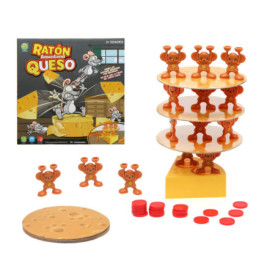 Jouet Multicolore Souris Amontona Fromage pour Enfants