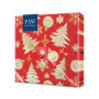 Serviettes en Papier de Noël - Lot de 20 avec Motif Arbre Doré