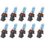 Lot de 10 Ampoules HB1 9004 80/100W Aspect Xénon pour Véhicules