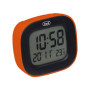 Horloge numérique Trevi SLD 3875 avec thermomètre et fonction Snooze - Orange