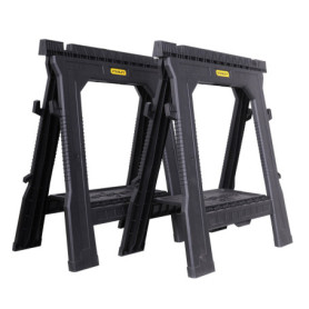 Tréteaux Pliables Stanley STST1-70713 - Lot de 2 - Charge 450 kg