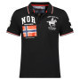 Polo Classique Homme Geographical Norway - Coton Manches Courtes Noir