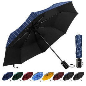 Parapluie TechRise Résistant aux Tempêtes avec Ouverture Automatique