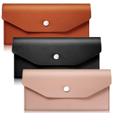 Portefeuille en Cuir TRKETK - Ensemble de 3 Enveloppes Rétro