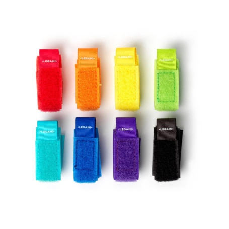 Lot de 8 colliers de serrage colorés Legami - Réutilisables et pratiques