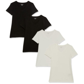 T-Shirt Femme à Manches Courtes Amazon Essentials - Confort et Style