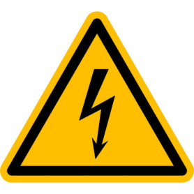 Étiquettes Autocollantes Avertissement Tension Électrique - Lot de 100 - Prolac
