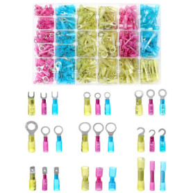Kit de Cosses Électriques à Sertir QWORK - 540 Pièces Isolées et Étanches