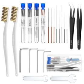 Kit de Nettoyage pour Imprimantes 3D - 48 Aiguilles et Accessoires