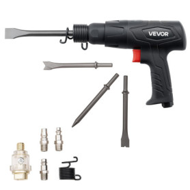 Marteau Pneumatique VEVOR 2500-2700 bpm avec 4 Burins pour Démolition et Découpe
