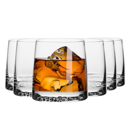Verres à Whisky Krosno Fjord - Lot de 6, 370 ML, Design Élégant