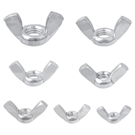 XNJIHWA 100 Écrous à Oreilles en Acier Inoxydable pour Machines et Meubles
