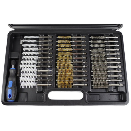 Lot de 38 Brosses Rondes en Nylon et Laiton pour Nettoyage Précis