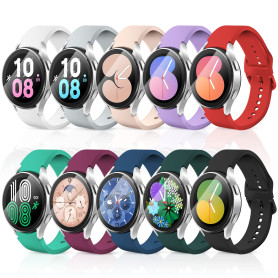aceyoon 10 Pack Bracelets Compatible avec Samsung Galaxy Watch 7/6/5 40mm 44mm/ 5 pro 45mm, Bracelet Silicone Soft pour Galaxy W