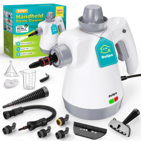 Nettoyeur Vapeur Portatif 1050W, Nettoyage Haute Température – 100% Sans Chimie Désinfection, Appareil Multifonction pour Cuisin