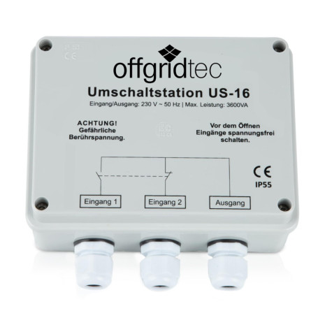 Station de Commutation Électrique Offgridtec US-16 pour Alimentation 230V 16A