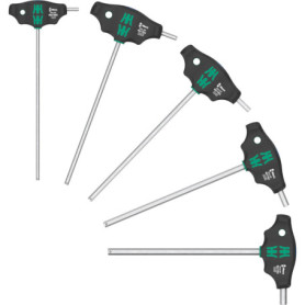 Jeu de 5 Tournevis Hex-Plus à Manche en T Wera
