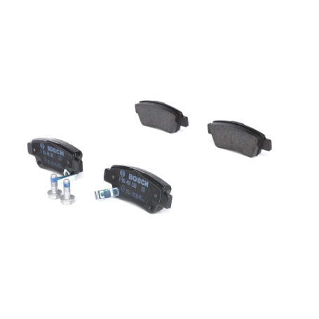 Plaquettes de Frein Arrière Bosch BP1219 - Jeu de 4 avec Accessoires