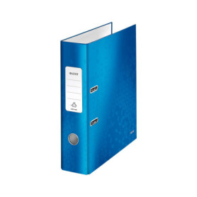 Classeur à Levier Leitz A4 Bleu WOW - Capacité 600 Feuilles
