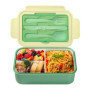 Boîte à Déjeuner Bento Diboniur avec Couverts - 1400 ml - Vert