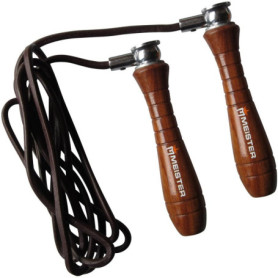 Corde de Vitesse Lestée Meister Pro en Cuir Réglable