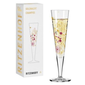 Flûte à Champagne Ritzenhoff Goldnacht - Design Élégant en Or Véritable