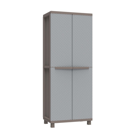 Armoire de Rangement Terry Jrattan 368 avec Effet Rotin