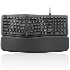 Clavier Ergonomique Filaire Perixx PERIBOARD-536B avec Repose-Poignet