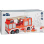 Camion de Pompiers en Bois avec Échelle Pivotante et Accessoires - Jouet pour Enfants