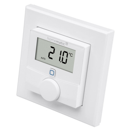 Thermostat Mural Homematic IP avec Capteur d'Humidité - Blanc