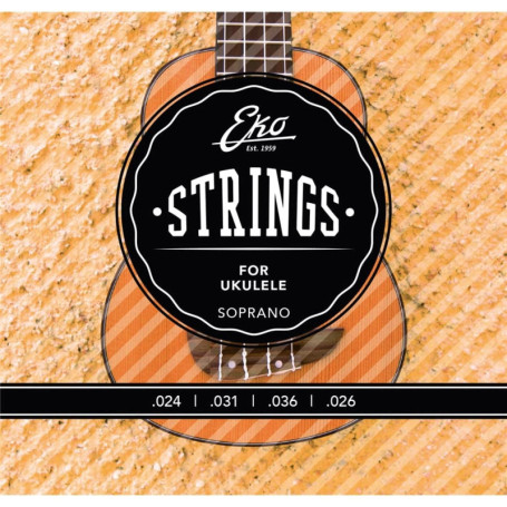 Cordes Medium pour Ukulélé Soprano Eko - Set de 4