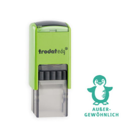 Tampon de Motivation Trodat edy® avec Motif Pingouin - Encre Verte