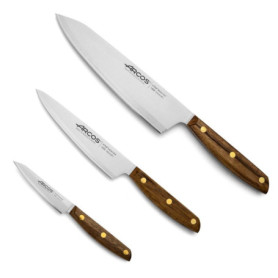 Ensemble de Couteaux Arcos Nordika 3 Pièces en Acier Nitrum