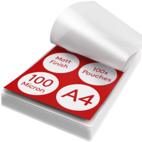 Pack de 100 Pochettes de Plastification A4 Mat - Acropaq