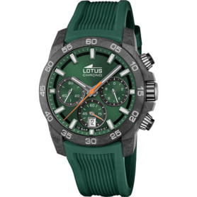 Montre Homme Chronographe Vert en Caoutchouc - LOTUS 18974/2